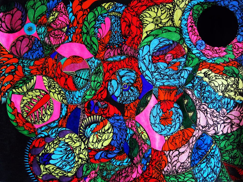 15_Matthew_Morpheus_Wheel of Fortune_2018_Gel roll pen on paper_56.0х76.0 сm.jpg