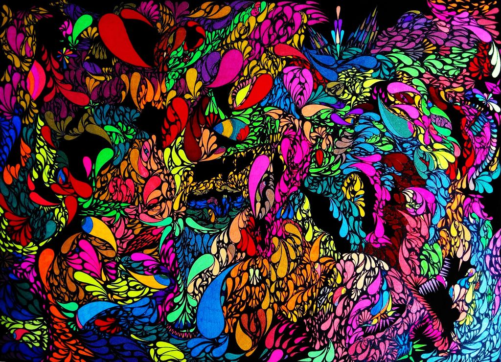 14_Matthew_Morpheus_Neon kids_2017_Gel roll pen on paper_56.0х76.0 сm.jpg